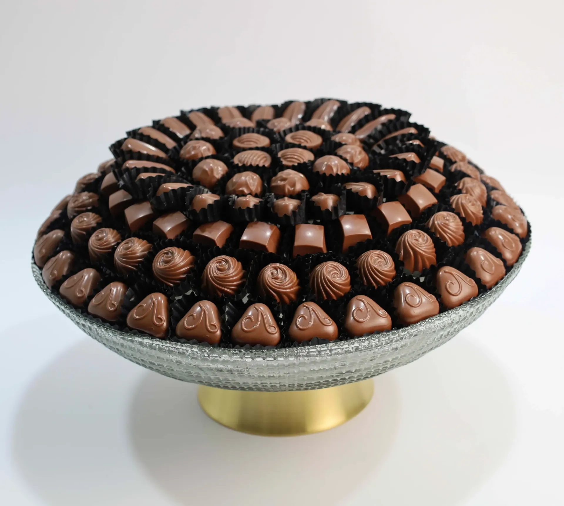 Belgian chocolate glass tray 1.3 Kg