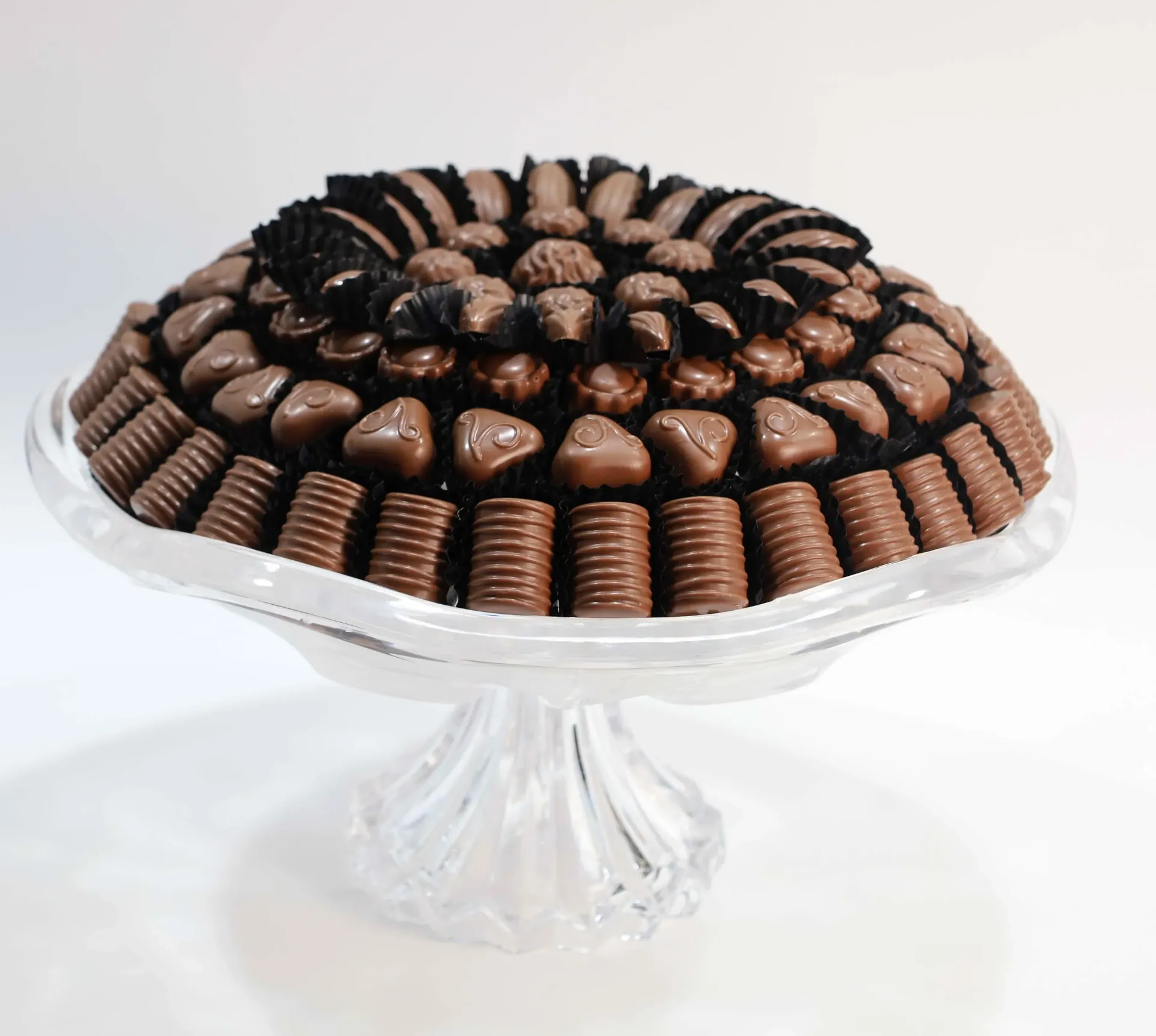 Belgian chocolate glass tray 1.4 kg