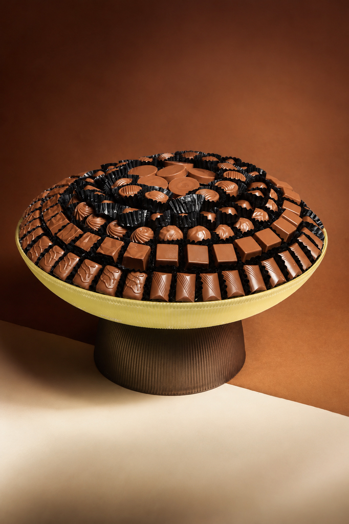 Tray Chocolate Belgian Glass (L) 1.6 Kg